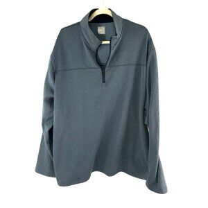 Callaway Men's Quarter Zip Textured Pullover Jacket XXL Green Casual Outdoor Gol